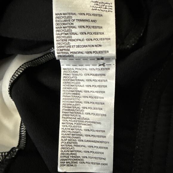 Reebok Track Jacket Identity Black White Back Vector Reecycled Speedwick Size 4X - Picture 9 of 13